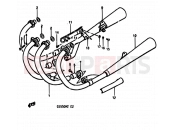 SUZUKI GS550M X (1999) 15 - MUFFLER