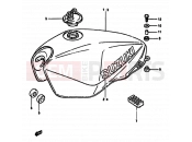 SUZUKI GS550M X (1999) 43 - FUEL TANK