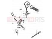 SUZUKI GS550M X (1999) 62 - LEFT HANDLE SWITCH (MODEL Z E34)