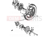 SUZUKI GS550M X (1999) 70 - REAR WHEEL