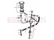 SUZUKI GS550M X (1999) 72 - REAR MASTER CYLINDER