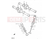 SUZUKI GS650G X (1999) 11 - CAM SHAFT - VALVE