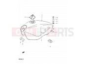 SUZUKI GS650G X (1999) 49 - FUEL TANK (MODEL X)