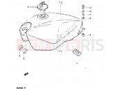 SUZUKI GS650G X (1999) 50 - FUEL TANK (MODEL Z)