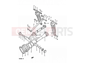 SUZUKI GS650G X (1999) 74 - REAR SWINGING ARM