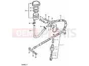 SUZUKI GS650G X (1999) 78 - REAR MASTER CYLINDER