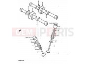 SUZUKI GS650GT X (1999) 10 - CAM SHAFT - VALVE