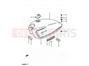 SUZUKI GS650GT Z (1982) 49 - FUEL TANK (MODEL X)