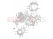 SUZUKI GS650GT D (1983) 5 - CRANKCASE COVER