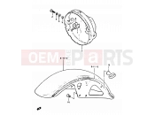 SUZUKI GS650GT D (1983) 41 - HEADLAMP HOUSING - FRONT FENDER