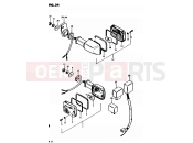 SUZUKI GS850G Z (1982) 34 - TURN SIGNAL LAMP (E25)