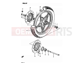 SUZUKI GS850G Z (1982) 57 - FRONT WHEEL