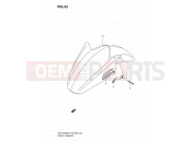 SUZUKI GSF1250S K7 (2007) Bandit (E03,E28,E33) 43 - FRONT FENDER