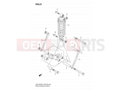 SUZUKI GSF1250S K7 (2007) Bandit (E03,E28,E33) 61 - REAR CUSHION LEVER