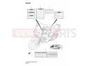 SUZUKI GSF1250S K9 (2009) Bandit (E03,E28,E33) 49 - LABEL