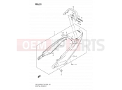 SUZUKI GSF1250S K9 (2009) Bandit (E03,E28,E33) 51 - SEAT TAIL COVER
