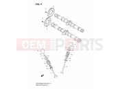 SUZUKI GSF1250SA K7 (2007) Bandit (E03,E28,E33) 11 - CAM SHAFT - VALVE