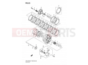 SUZUKI GSF1250SA K7 (2007) Bandit (E03,E28,E33) 23 - CLUTCH