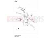 SUZUKI GSF1250SA K7 (2007) Bandit (E03,E28,E33) 45 - HANDLE LEVER