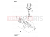SUZUKI GSF1250SA L0 (2010) Bandit (E02,E19,E24,E37) 8 - CRANKSHAFT
