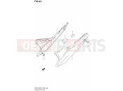 SUZUKI GSF1250SA L0 (2010) Bandit (E02,E19,E24,E37) 43 - FRAME COVER