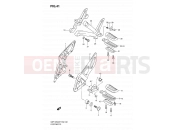 SUZUKI GSF1250SA L0 (2010) Bandit (E02,E19,E24,E37) 41 - FOOTREST