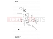 SUZUKI GSF1250SA L0 (2010) Bandit (E02,E19,E24,E37) 49 - HANDLE LEVER