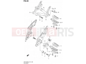 SUZUKI GSF1250SA L2 (2012) Bandit (E21) 50 - FOOTREST