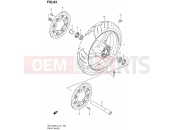 SUZUKI GSF1250SA L2 (2012) Bandit (E21) 83 - FRONT WHEEL (GSF1250SL2 E21)