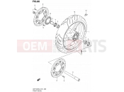 SUZUKI GSF1250SA L2 (2012) Bandit (E21) 86 - FRONT WHEEL (GSF1250SAL2 E24)