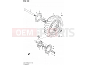 SUZUKI GSF1250SA L2 (2012) Bandit (E21) 100 - REAR WHEEL (GSF1250SL2 E21)
