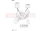 SUZUKI GSF1250SA L4 (2014) Bandit (E21) 48 - LABEL