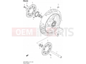 SUZUKI GSF1250SA L4 (2014) Bandit (E21) 53 - FRONT WHEEL