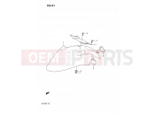 SUZUKI GSF400 M (1991) Bandit (E02) 41 - FRONT FENDER