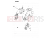 SUZUKI GSF400 M (1991) Bandit (E02) 42A - FRONT WHEEL (E22)