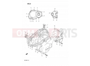SUZUKI GSF400 N (1992) Bandit (E02) 5 - CRANKCASE COVER