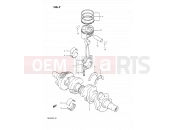 SUZUKI GSF400 N (1992) Bandit (E02) 7 - CRANKSHAFT