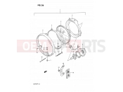 SUZUKI GSF400 N (1992) Bandit (E02) 26 - HEADLAMP (MODEL M/N)
