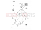 SUZUKI GSF400 N (1992) Bandit (E02) 50 - REAR FENDER