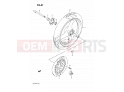 SUZUKI GSF400 N (1992) Bandit (E02) 42 - FRONT WHEEL