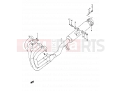 SUZUKI GSF400 N (1992) Bandit (E03,E28,E33) 13 - MUFFLER