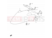 SUZUKI GSF400 N (1992) Bandit (E03,E28,E33) 40 - FRONT FENDER