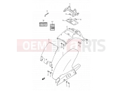 SUZUKI GSF400 N (1992) Bandit (E03,E28,E33) 49 - REAR FENDER