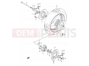SUZUKI GSF400 N (1992) Bandit (E03,E28,E33) 50 - REAR WHEEL