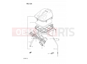 SUZUKI GSF400 P (1993) Bandit (E02) 12A - AIR CLEANER (MODEL N/P)