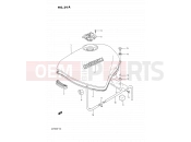 SUZUKI GSF400 P (1993) Bandit (E02) 34A - FUEL TANK (E30)