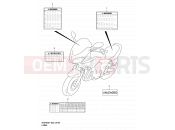 SUZUKI GSF600 K2 (2002) Bandit 51B - LABEL (MODEL K2)