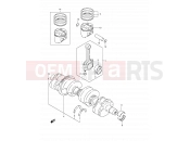 SUZUKI GSF600S K3 (2003) Bandit 8 - CRANKSHAFT