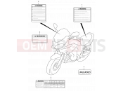 SUZUKI GSF600S K3 (2003) Bandit 51C - LABEL (MODEL K3/K4)