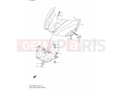 SUZUKI GSX-R1000 L1 (2011) (E51) 77 - FUEL TANK FRONT COVER